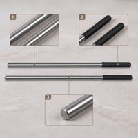 High-Strength Garage Door Winding Bar with Non-Slip Handles Solid Steel Garage Door Winding Rods Corrosion-Resistant Tool Galvanized
