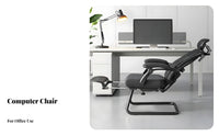 resting Function Reclining Office Chair with Footrest Adjustable Head and spine Support Ergonomic Recliner with Footrest 360-Degree rotate Seating Solution SGS Certified for Remote Workers, Students, Petite Users, Workstation, Studying, Study Room, Gaming