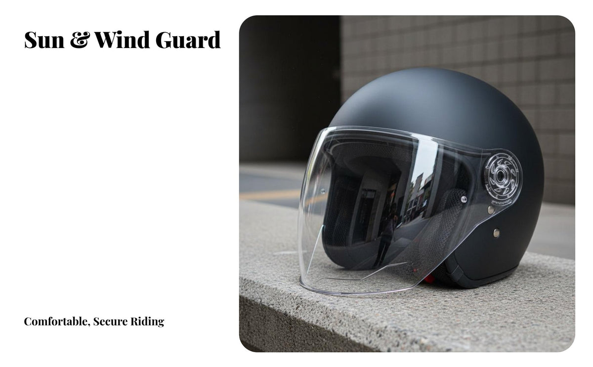 Ultra-Clear Helmet Visor Scratch-Resistant Helmet Face Cover Wind-Proof Electric Scooter Visor Windproof