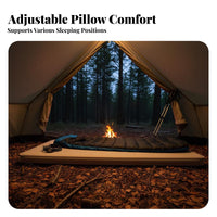 Inflatable Camping mattress distinctive Cheese Pattern automaticInflating Camping Mat Thick Cushioning Air Mattress for Campers, Hikers, Hiking, Backpacking, outdooring