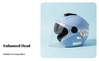 Double Visor Helmet 3C Certified Double Visor Warm Lining Shielded Headwear