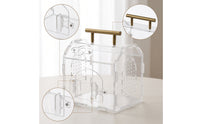 Transparent Acrylic Terrarium with Latch Clear Reptile Enclosure Compact Tank Stackable for Home Breeding