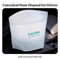 Car Trash Bag Self-Standing Car Garbage Bag Traceless Removal Portable Auto Trash Pouch for Commuters, Vacati Portable Rs, Camping, Bedroom