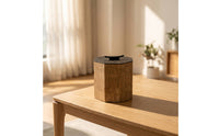 Octagonal Storage Box Decorative Wooden Box with Lid Artisanal for Living Room
