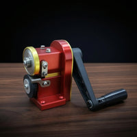 Adjustable Strap Cutter with Hand Crank Desktop Leather Edge Trimmer Long-Lasting Leather Strap Cutter Professional for Hobbyists, Home Workshops