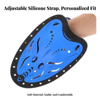 2 Pieces Improves Technique Swimming Hand Paddles Builds Upper Body Strength Swim Paddles Ergonomic Design for Swimmers, Kids, Pool Exercise