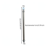 Push-Pull Rod Threaded Mechanical Linkage Assembly Rod with Terminal Fitting Adjustable for Machinists, Machinery, Repair Work