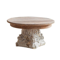 Wooden Pedestal Stand Decorative Pedestal Stand Round Wood Riser for Photo Shoots