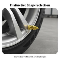 4 Pieces Decorative Tire Valve Cap Unique Design Tire Valve Stem Cap Dustproof Universal Stem Cover for Motorcycle Motorist S, Auto Repair Shop
