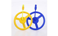 Hanging Steering Wheel Outdoor Steering Wheel with Rope Replacement Play Accessory for Kids, Children, Playground, Backyard, Obstacle Course