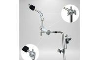 Easy to Adjust Cymbal Arm with Clamp Space-Saving Cymbal Arm Extension Arm Stable Drum Extension Bracket Universal Compatibility for Drummers