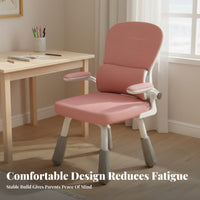 Sturdy Construction Height Adjustable Study Chair Soft Padded Seat Adjustable Student Chair Anti-Slip Feet Stable 4-Leg Design for Primary School Students, Teenagers, Homework, Reading, Home, Bedroom