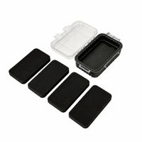 Dustproof Transparent Action Figure Case Clear View Portable Figure Display Box Includes Carabiner Clip Hard Shell Miniature Case Adjustable Foam Insert for Collectors, Hobbyists, Travel, Conventions