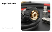 5 Pieces Clog Clearing High Pressure Drain Jetter Nozzle Quick Connect High Pressure Drain Jetter Nozzle Kit Heavy Duty for DIY Enthusiasts