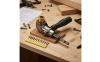 Waterproof Right-Angle Screwdriver Adapter Rust Resistant Right-Angle Drill Bit Adapter Chrome Vanadium Steel Power Tool Accessory Tight Areas
