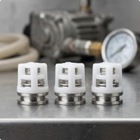 3 Pieces 1-Way Valve Plastic Body Coiled Component-Loaded Valve Machine Accessory Backflow Control Compact Round for Pump