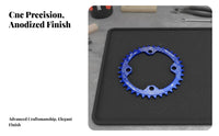104BCD Single Chain Sprocket Anti-Chain Drop 104 BCD Chain Sprocket CNC Machined for XC Cyclist S, Cyclists, Unpaved Terrain Biking, Trail Riding