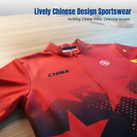 Kids Cycling Jersey, Autumn Winter, Fleece, Long Sleeve, Unisex, Red, Sports Top, Full Zipper