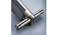 Polished Silver Towel Bar with Rotating Arm Rustproof Swing Arm Towel Bar Heavy Duty Hardware Smooth for Utility Room