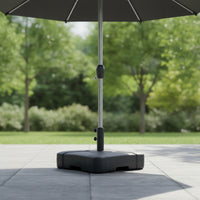 Square Patio Umbrella Base Heavy Duty Fillable Umbrella Base Sturdy Stand Long-Lasting for Backyard