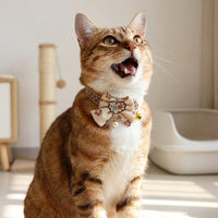 Adjustable Bow Tie Polyester Neck Strap for Domestic Cats, Stylish Accessory and Functional Gift for Cat Lovers (Single)