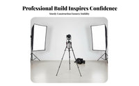 Stable & Sturdy Professional Camera Tripod 360° Rotation Heavy Duty Tripod Stand Universal Compatibility Telescope Mount Foldable for Photographers, Content Creators, Night Fishing, Recording Recording, Outdoor, Studio
