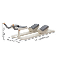 Padded Knee and Foot Exerciser Large-Screen Counter Foldable Exercise Machine Orange Grip Ends Body-Weight Exercise Exerciser Compact