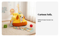 Anti-Fall creatureShaped Sit-myself-up spine and Head Support Plush creature Floor Seat Ergonomic Design Toddler Sofa Non-Slip Base for Toddlers, New Mothers, Nursery, Playroom, play period, Living Room