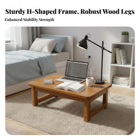 Japanese Design Foldable Tatami Desk Space-Saving Foldable Tatami Table No Assembly Required Household Furniture Versatile Use for Apartment Dwellers, Tea Enthusiasts, Bay Window, Bedroom, Dormitory, Small Areas