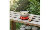 Crystal Sound Bowl 8cm Tone Bowl with Mallet Portable Instrument for Meditation