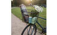 Thickened Frame Metal Bike Front Basket Easy Install Heavy Duty Bike Basket for Shopping