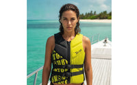 Buoyancy Vest Fitted Neoprene Vest Apparel Sleeveless Adjustable for Jet Skiing, Surfing