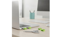 10 Pieces Slim-Profile USB Port Blocker with Key Compact USB Port Lock Plug Sturdy Portable for Workstations, Laptops