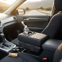 Armrest Storage Box Featuring a Beverage Holder Multi-Functional Armrest Box Featuring a Beverage Holder Easy Installation Center