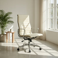 Home Office Chair Height-Adjustable Swivel Office Chair Padded for Study Room