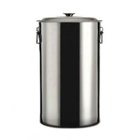 Stainless Steel Storage Bucket Tall Stainless Steel Bucket Easy to Clean Kitchen Supply