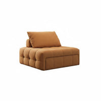 Easy-to-Clean Fabric Curved Sectional Minimalist Design Curved sectional Couch Plush Comfort Sofa dense foam padding for Apartment Dwellers, Homeowners, Interior Designers, Lounge Area