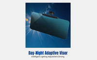 Mobility Sun Visor for Tricycle, Quadricycle, Quick Suction Mount, Adjustable, Anti-Glare, Day-Night Use