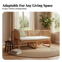 Cane rear Armchair Japanese & aesthetics Lounge Chair Natural visual appeal accentuate Furniture for Homeowners, Interior Designers, Balcony, Living Room, Guesthouse