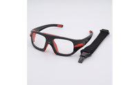 Sports Eyewear with Strap Wraparound Goggles with Strap Sports Goggles Full-Coverage Safety Glasses Impact-Resistant