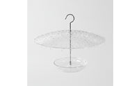 Hanging Feeding Tray with Dome Open-Design Hanging Bird Feeder for Garden, Backyard