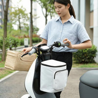 Handlebar Bag Water-Resistant Bike Front Storage Pouch Structured Bike Bag for Commuters, Daily Commuting, Errands