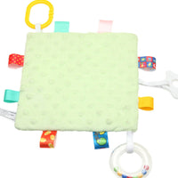 Baby Cloth Toy with Teether Textured Soft Toy with Sensory Tags Bright for Babies, Crib, Stroller