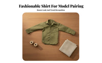 1/6 Scale Male Shirt Trendy Design 1/6 Scale Figure Shirt Accurate Fit 12 Inch Action Figure Top for Customization Projects, Diorama Photography