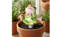 Detailed Resin Animal Figurine Smooth Finish Plant Pot Decoration Small Painted Sculpture Decorative
