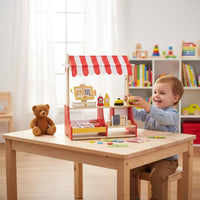 wooden burger shop Playset  Realistic Pretend Sandwich Stand Educational Pretend Play Food Accessories for Kids