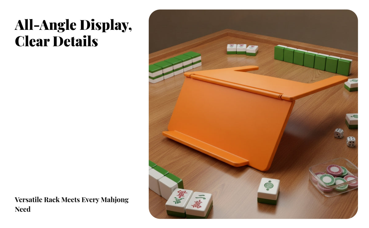 Compact Foldable Mahjong Card Holder Slim Mahjong Card Holder Stable Tabletop Accessory Rounded Edges