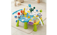 Battery-Operated Water Play Table with Pump Circulating Electric Water Table Interactive Toy Cordless for Toddlers, Children, Backyard, Garden