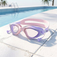 Leak-Proof Kids Swim Goggles Waterproof Swimming Goggles Wide View Eyewear Adjustable for Children, Toddlers, Pool Practice
