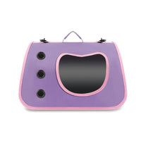 Pet Carrier Bag with Clear Window Portable Soft-Sided Pet Carrier Transparent for Commuting